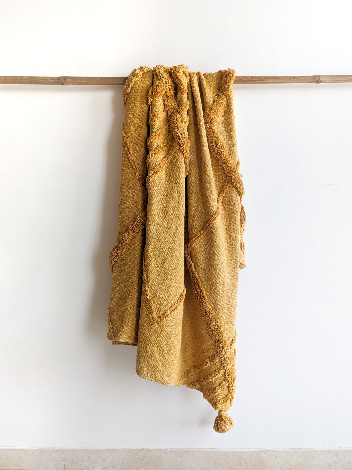 mustard adam throw for sofa by Altrove