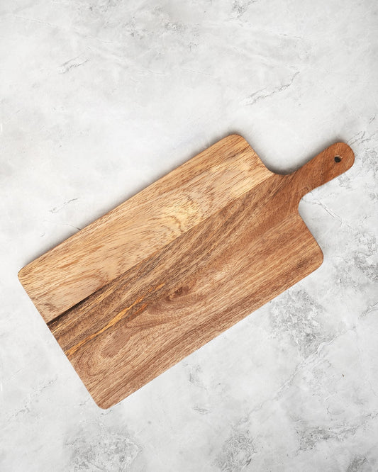 RECTANGULAR WOODEN CHOPPING BOARD
