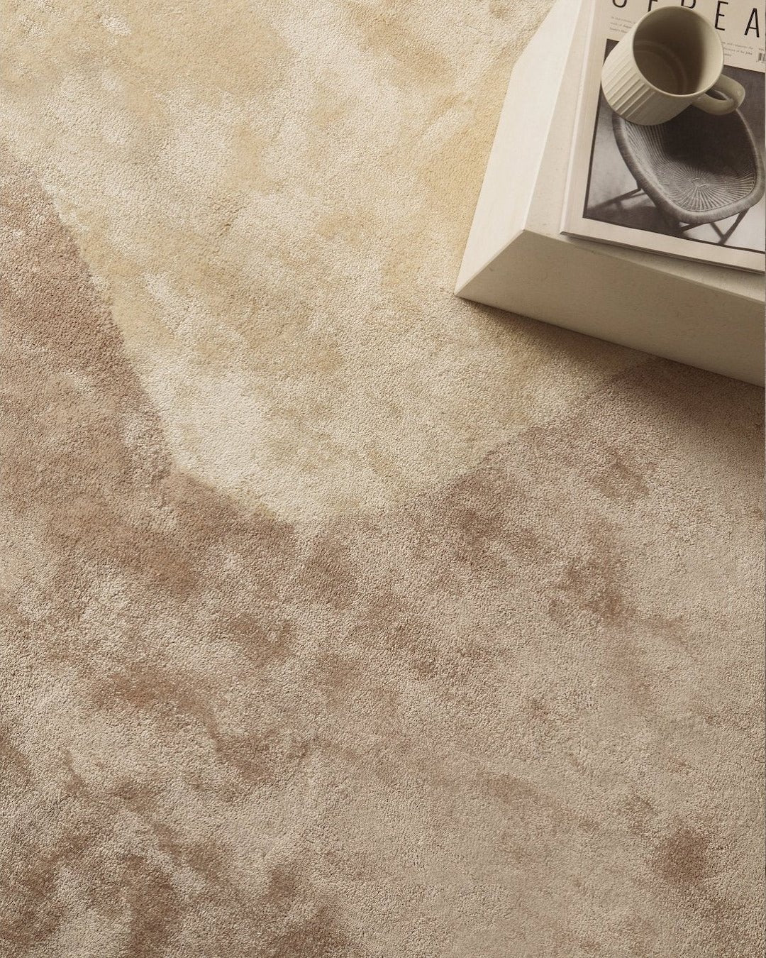 NASAI SILK RUG - PASTEL CLAY