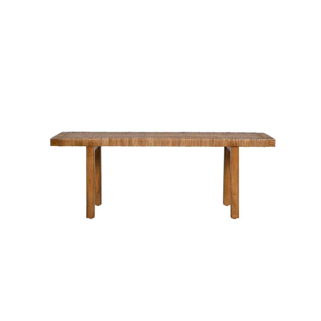 RATTAN BENCH SEAT