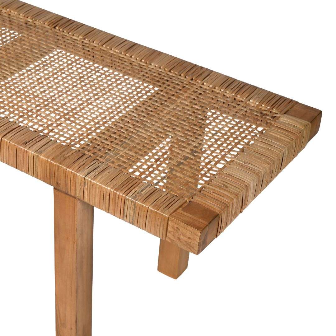 RATTAN BENCH SEAT