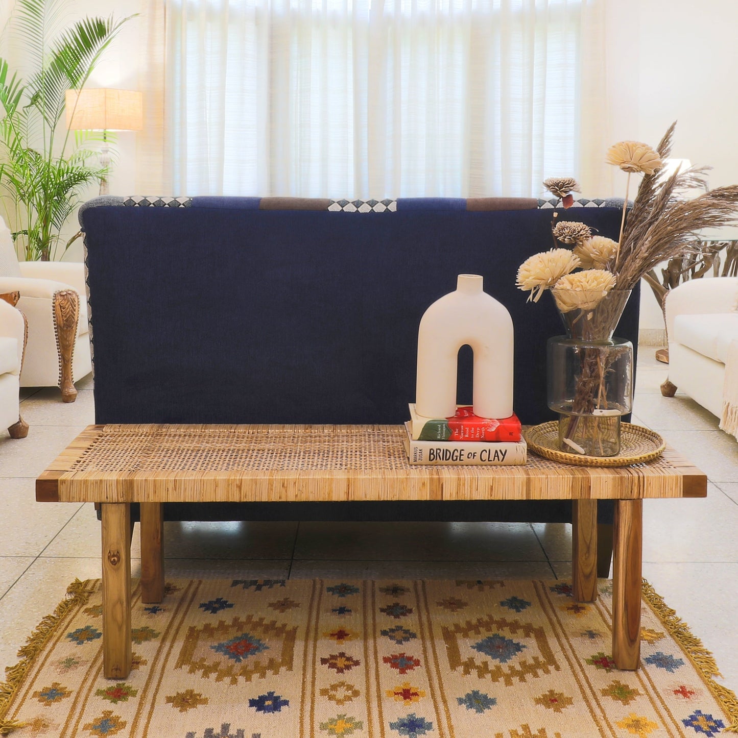 RATTAN BENCH SEAT