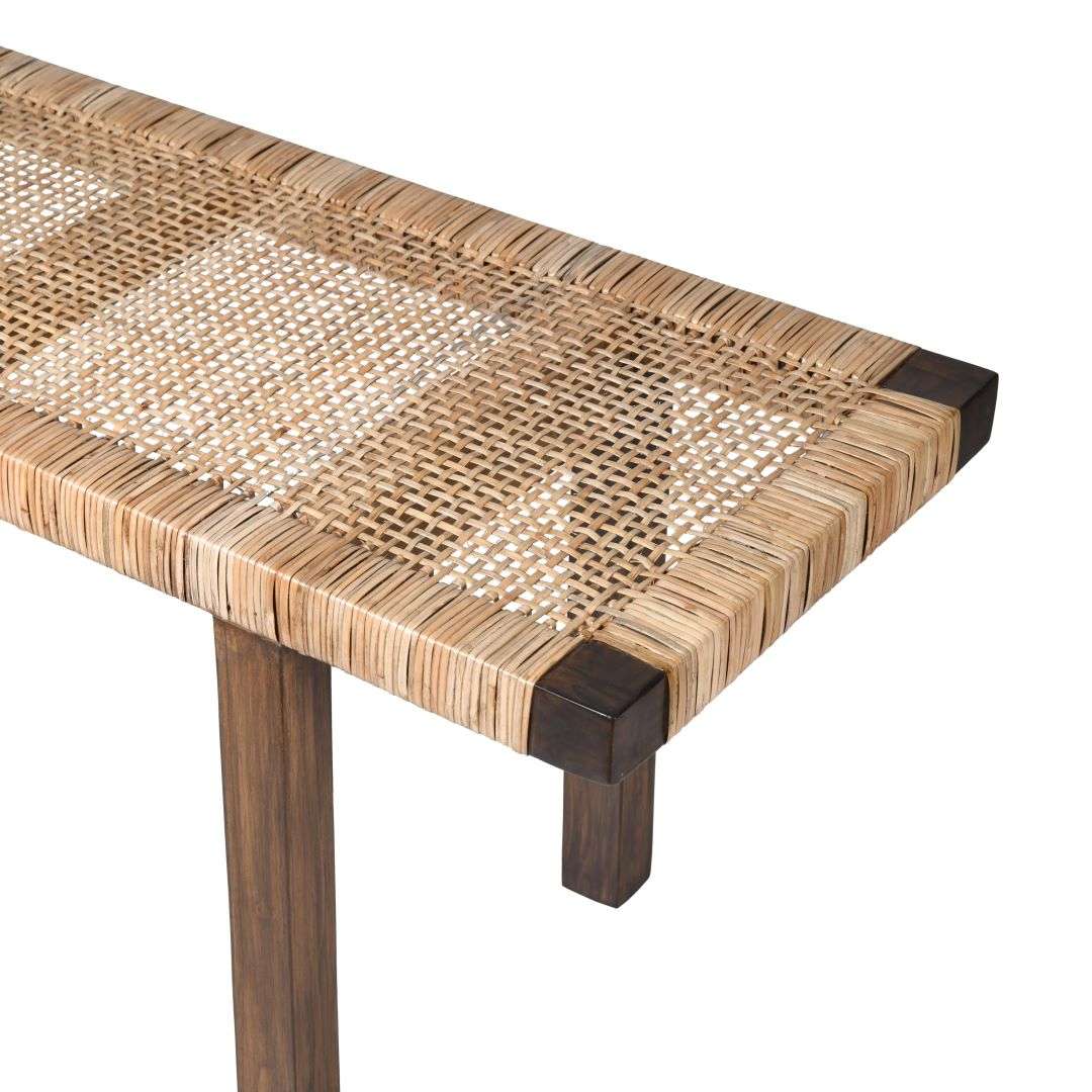 RATTAN BENCH SEAT