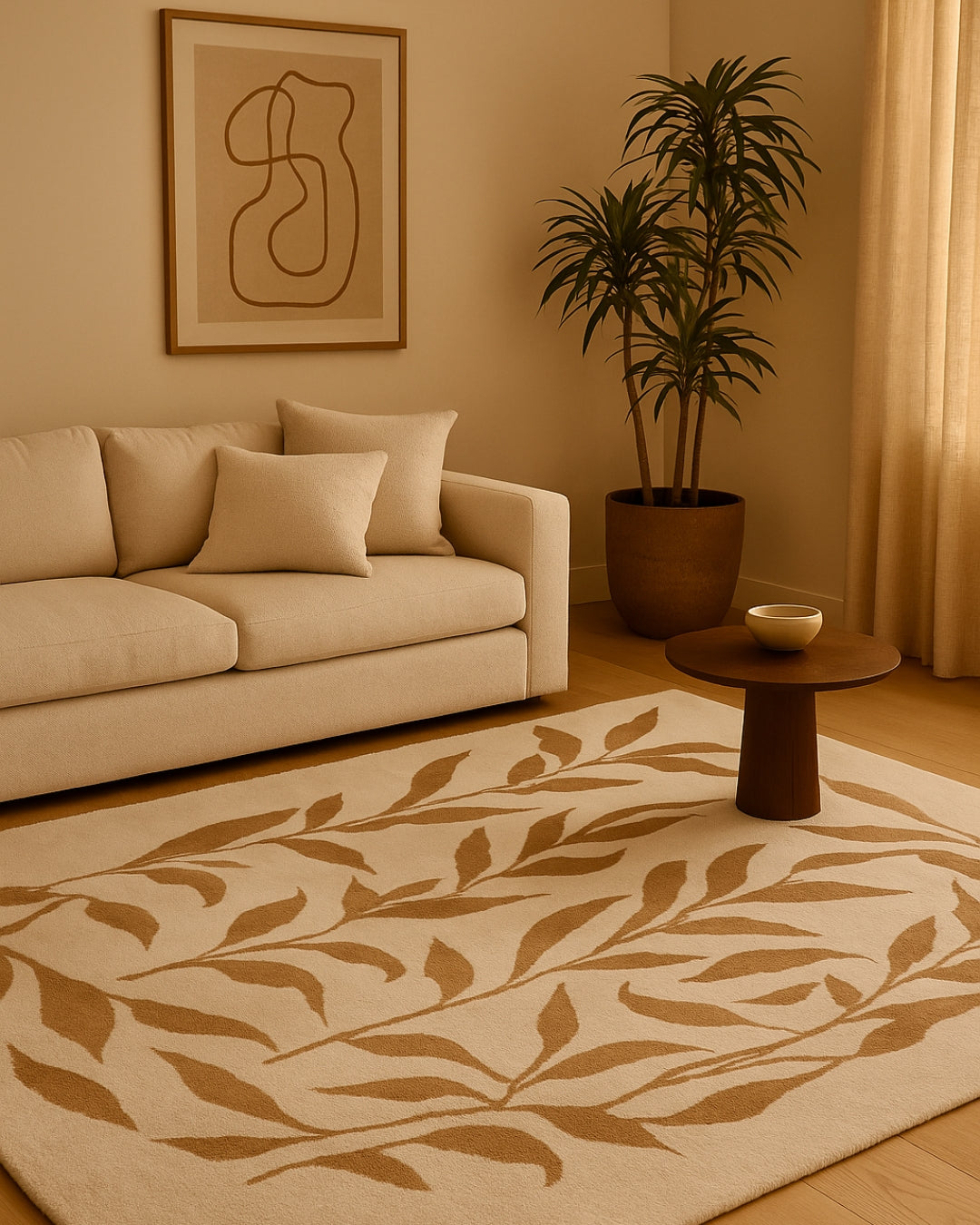 BOTANICAL WOOL RUG