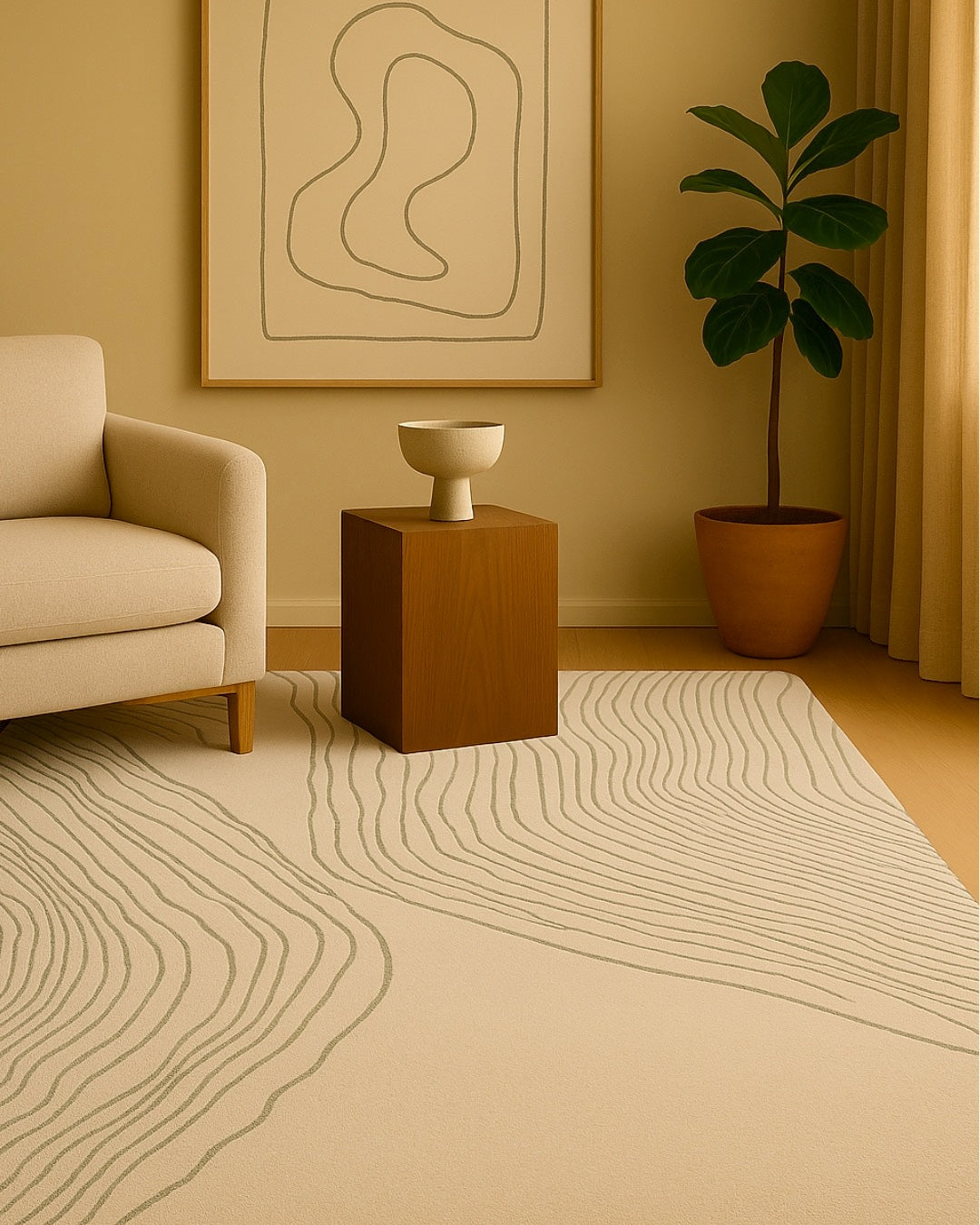 TRICKLE WOOL & SILK RUG