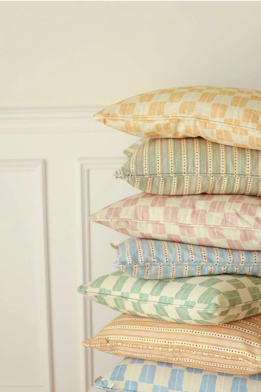 ECHO SOFT BLUE CUSHION COVER