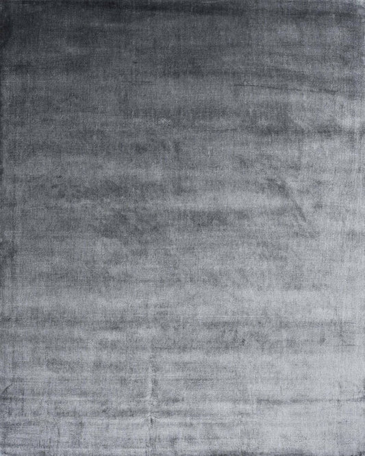 SOLID SILK RUG - CHARCOAL