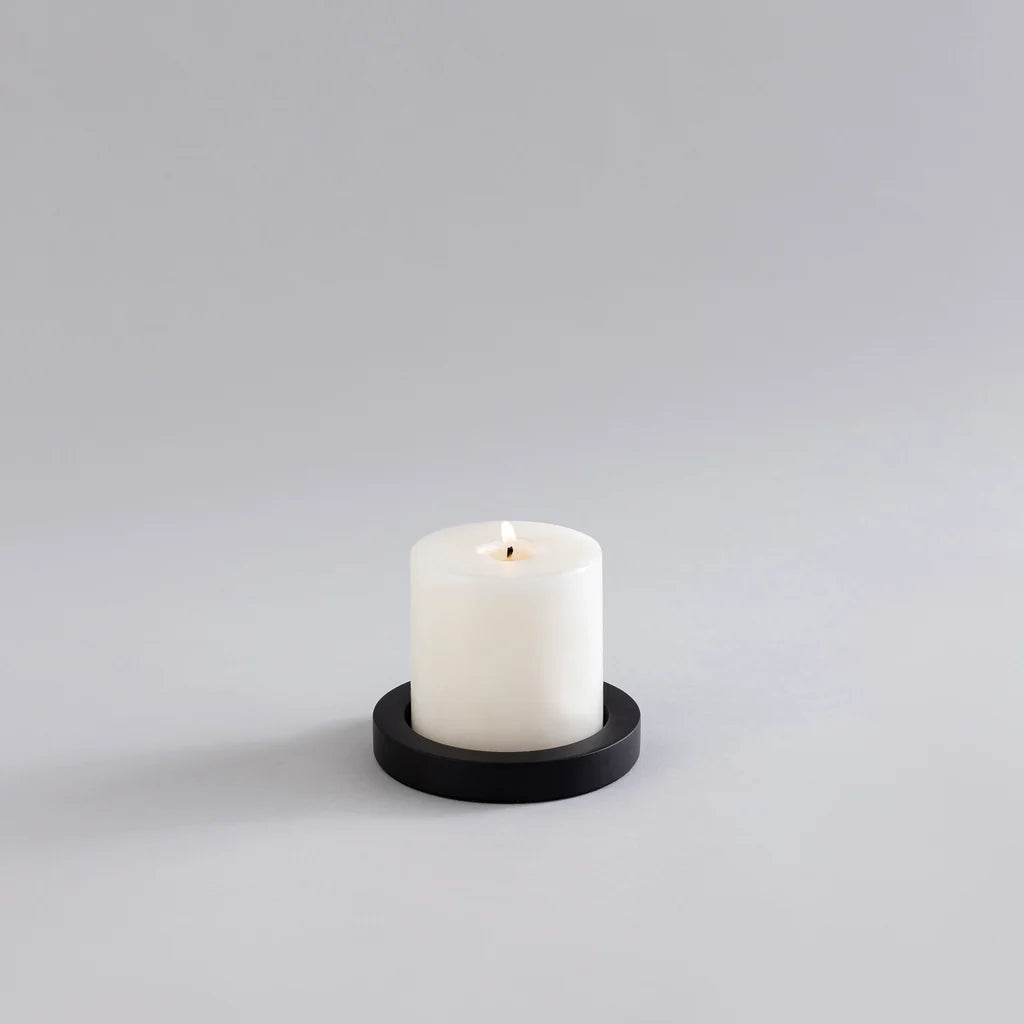 CANDLE HOLDERS BLACK- SET OF 5