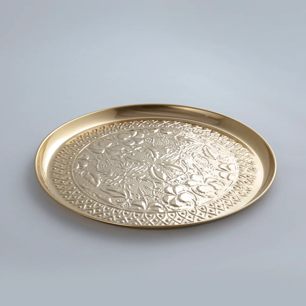 DECORATIVE FLORAL TRAY