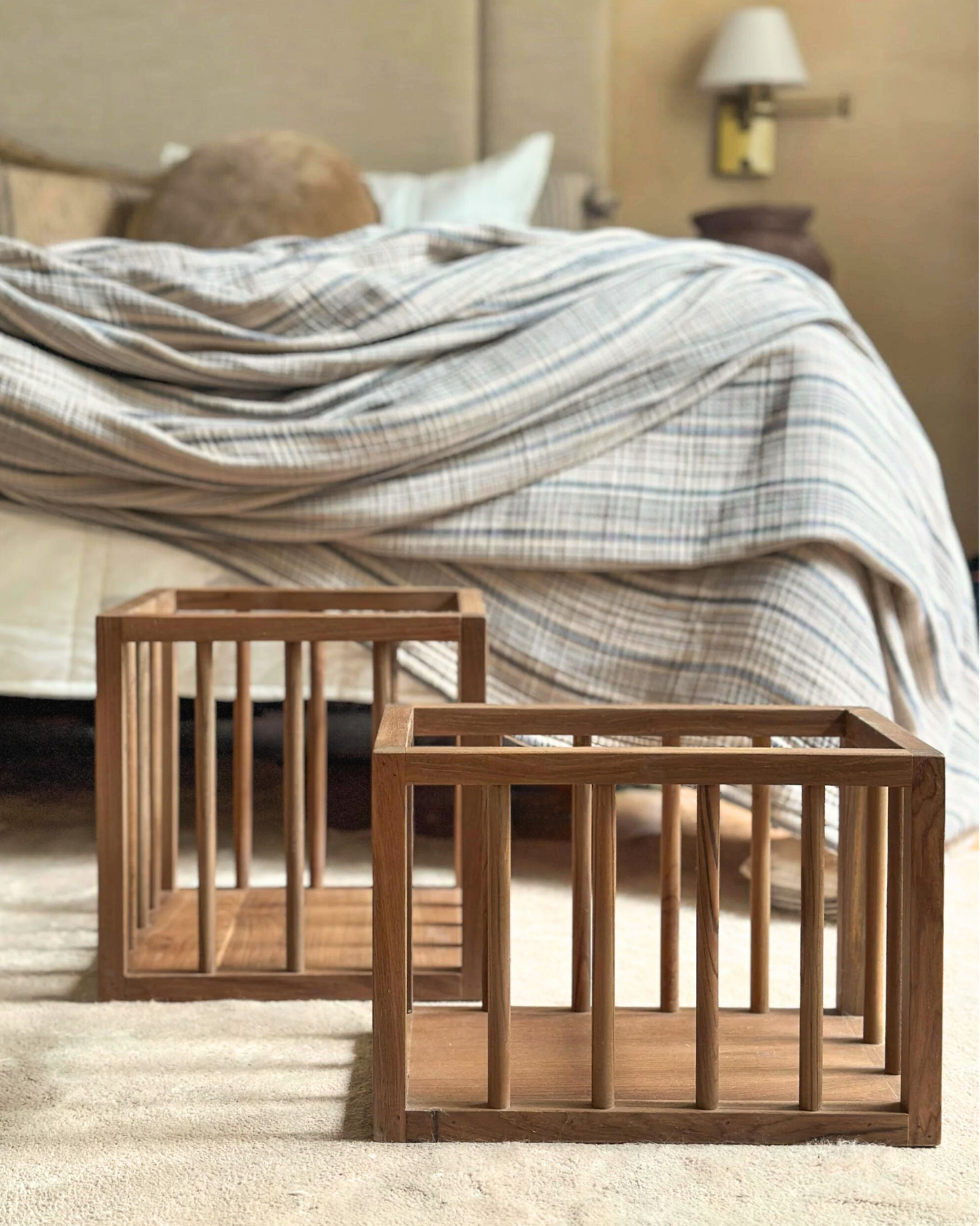 FULTON RECTANGLE WOOD BASKET