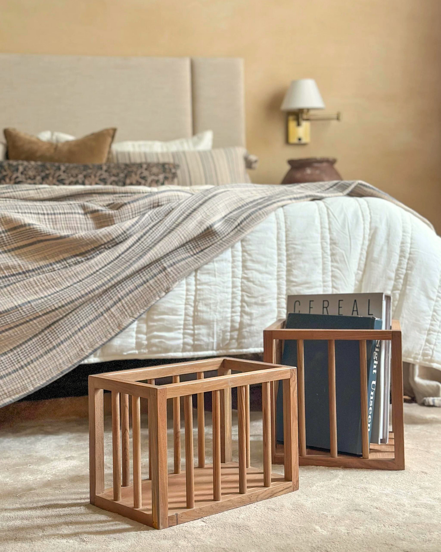 FULTON RECTANGLE WOOD BASKET