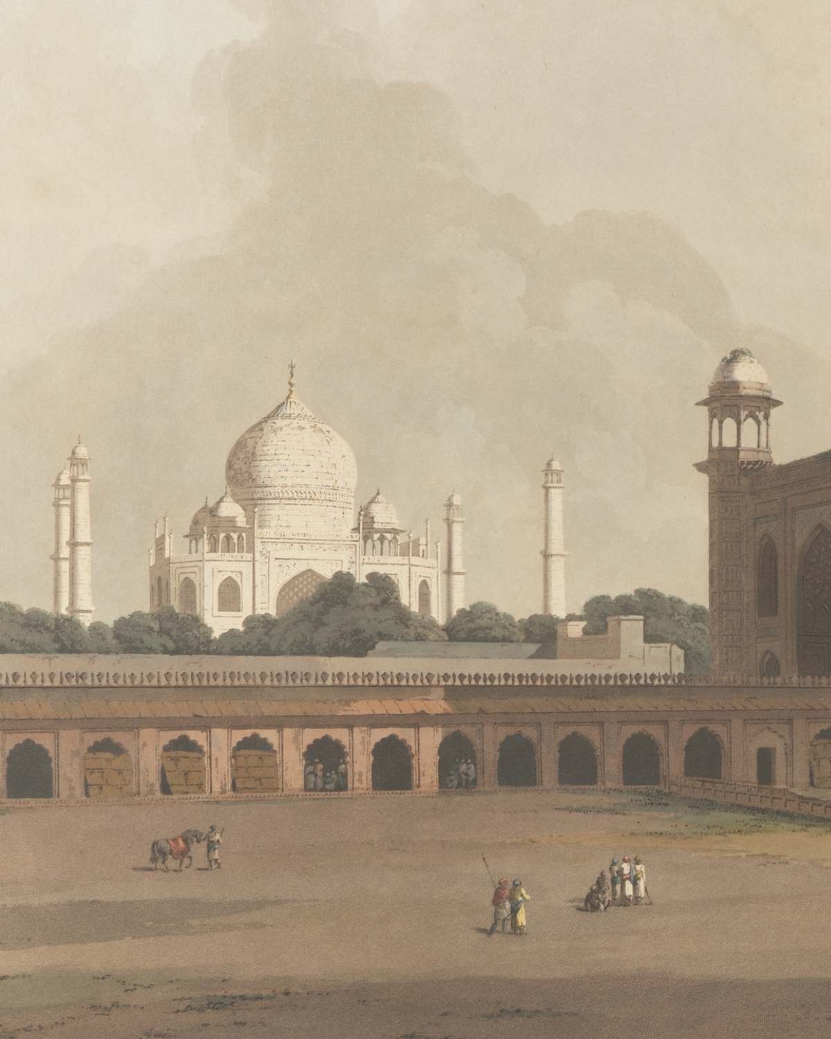 THE TAJ MAHAL AT AGRA