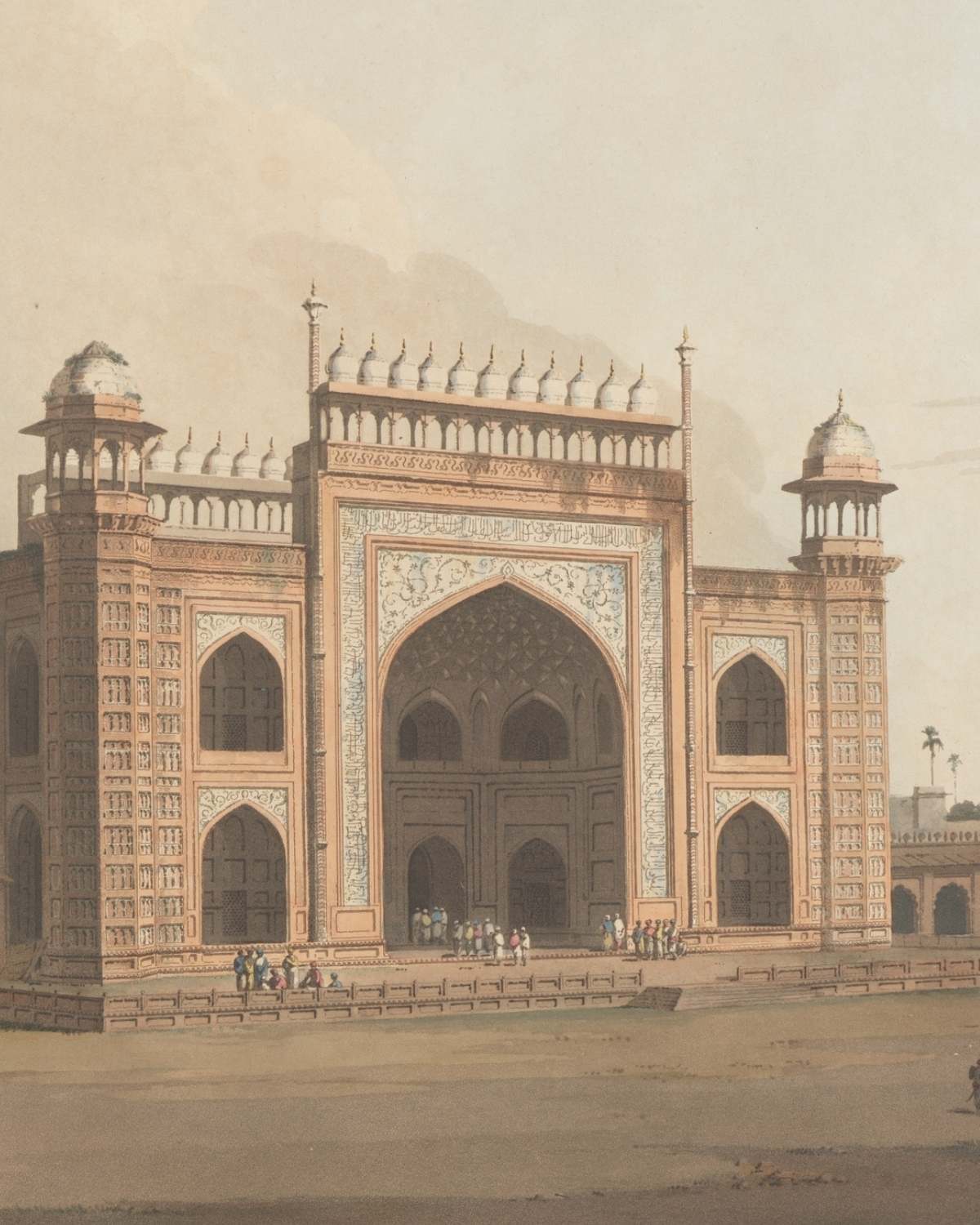 THE TAJ MAHAL AT AGRA