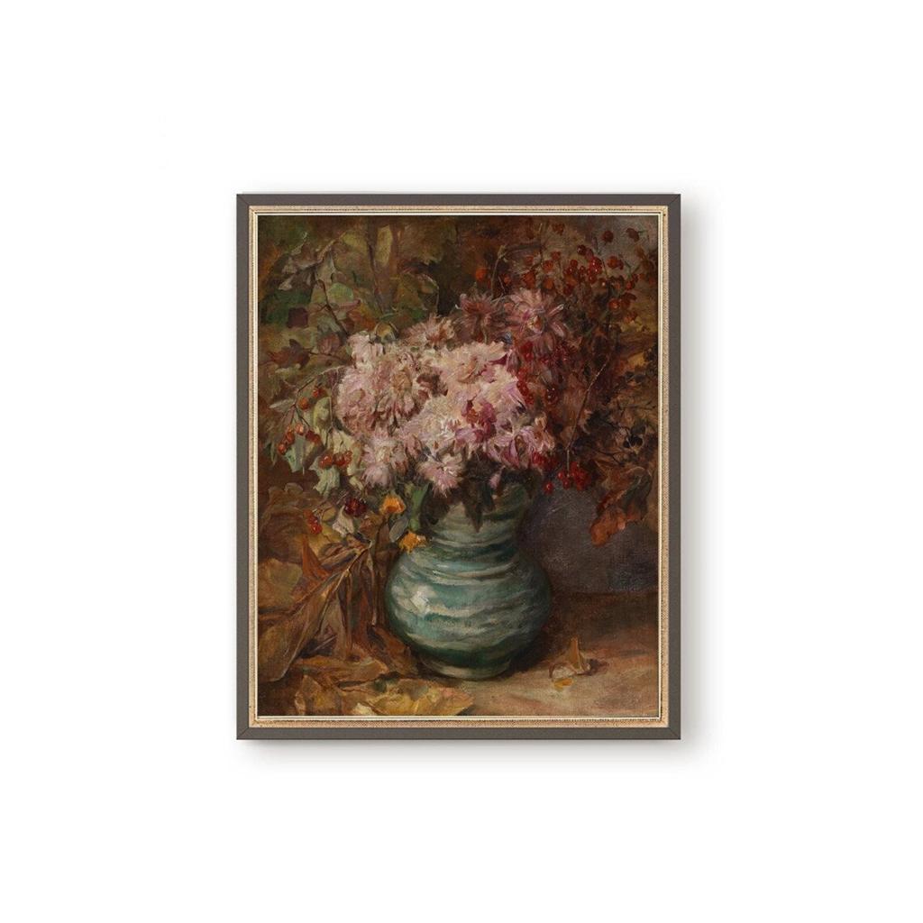 VINTAGE FLORAL PAINTING