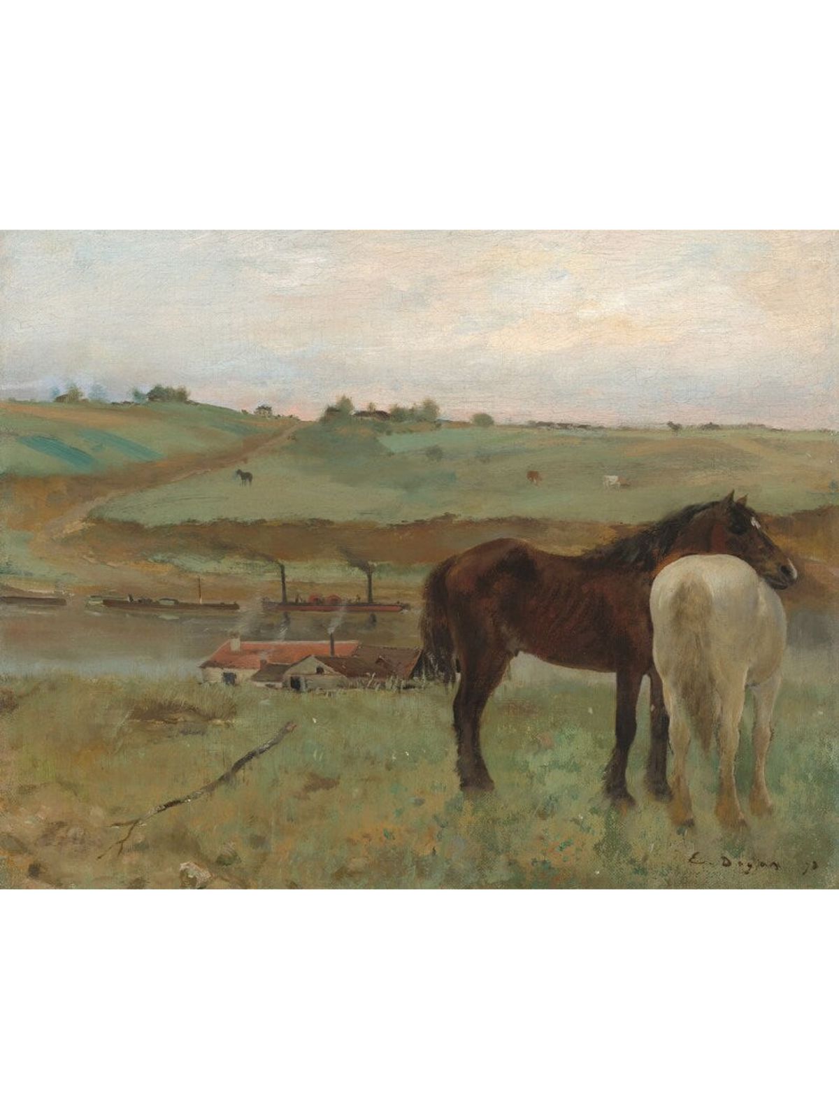 VINTAGE HORSE PAINTING