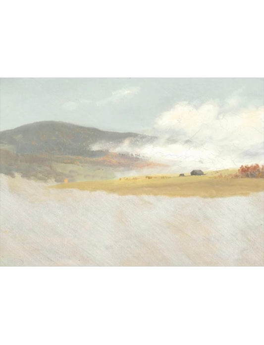 VINTAGE HILLSIDE PAINTING