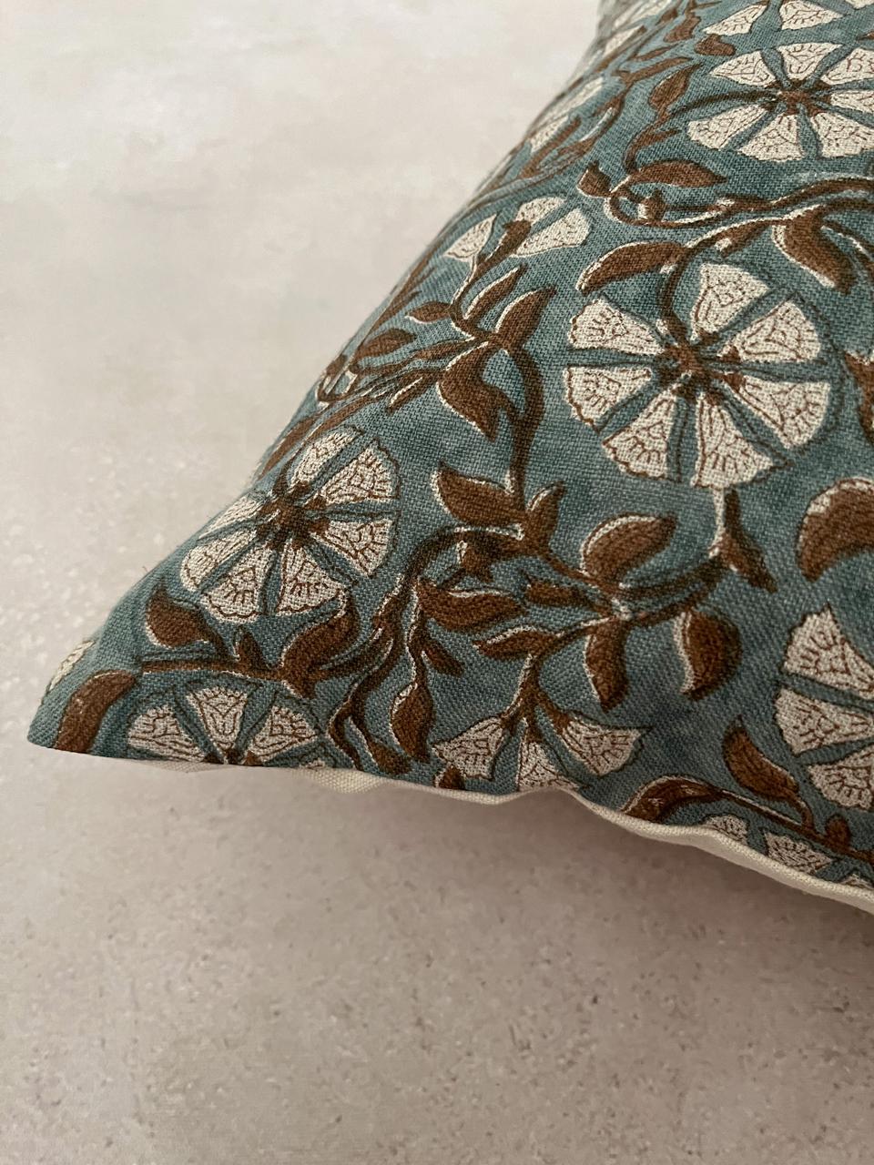Green Square Cushion Cover