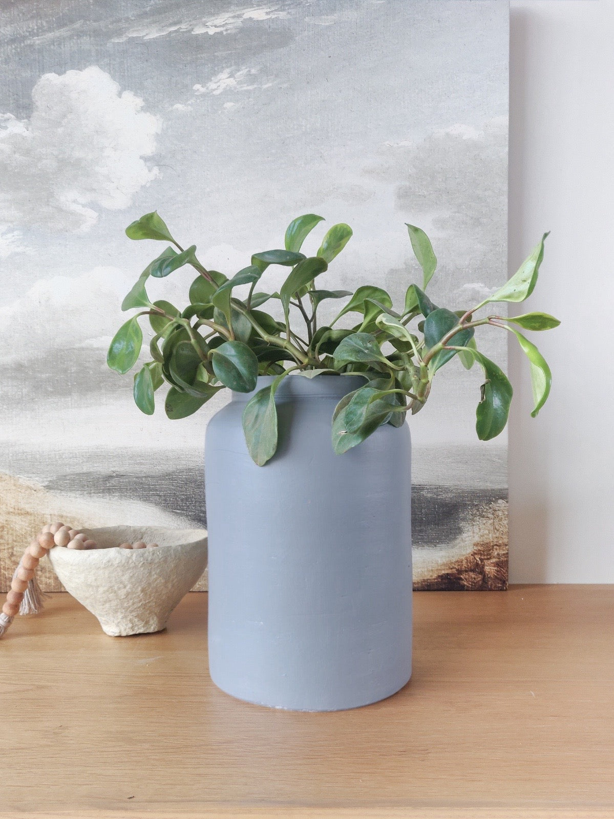 Blue Clay Vase