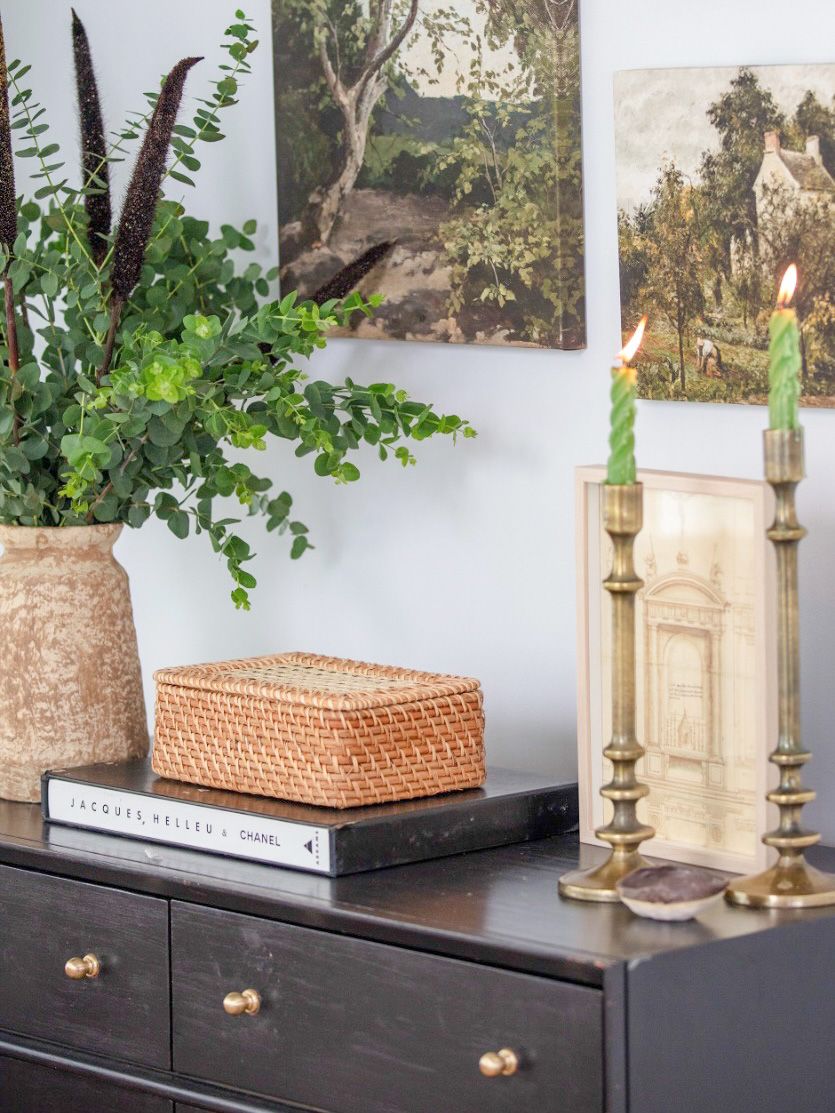 Cane and Rattan Storage Box