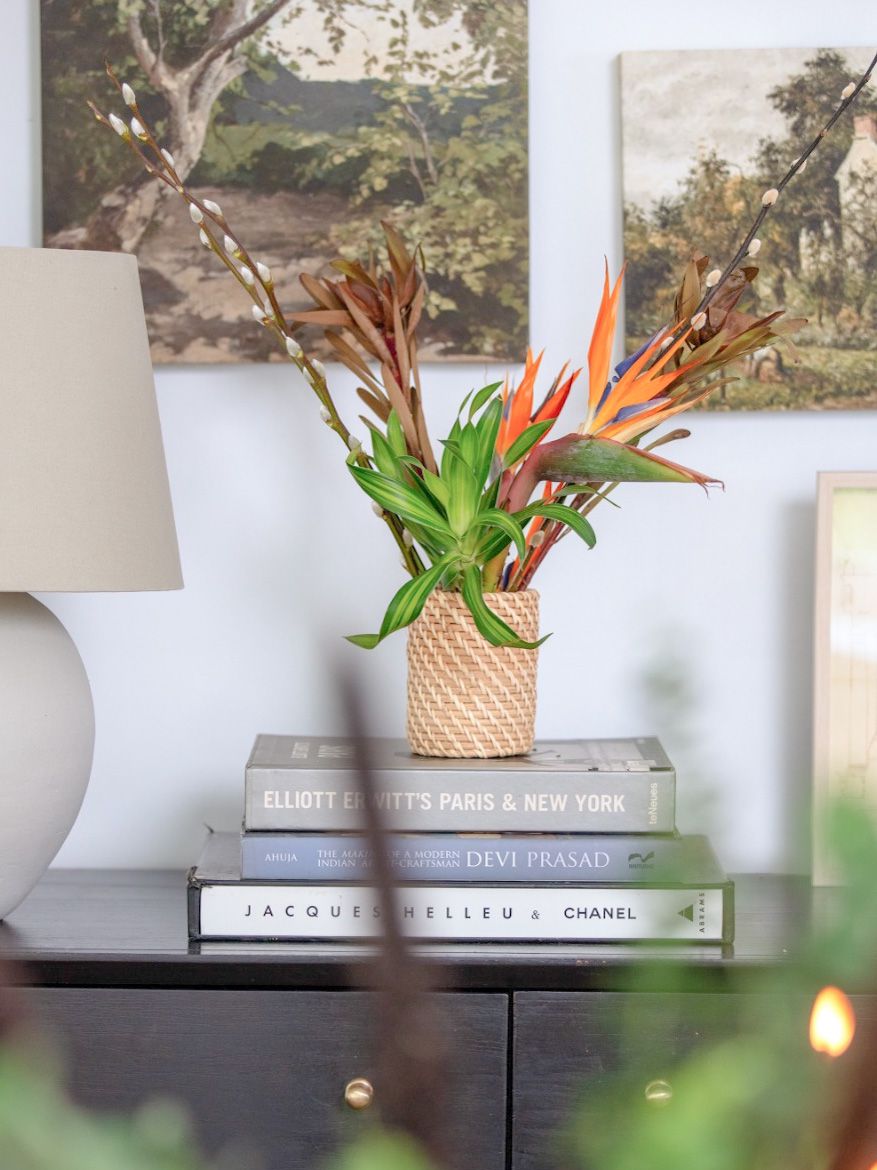 Rattan Cane vase
