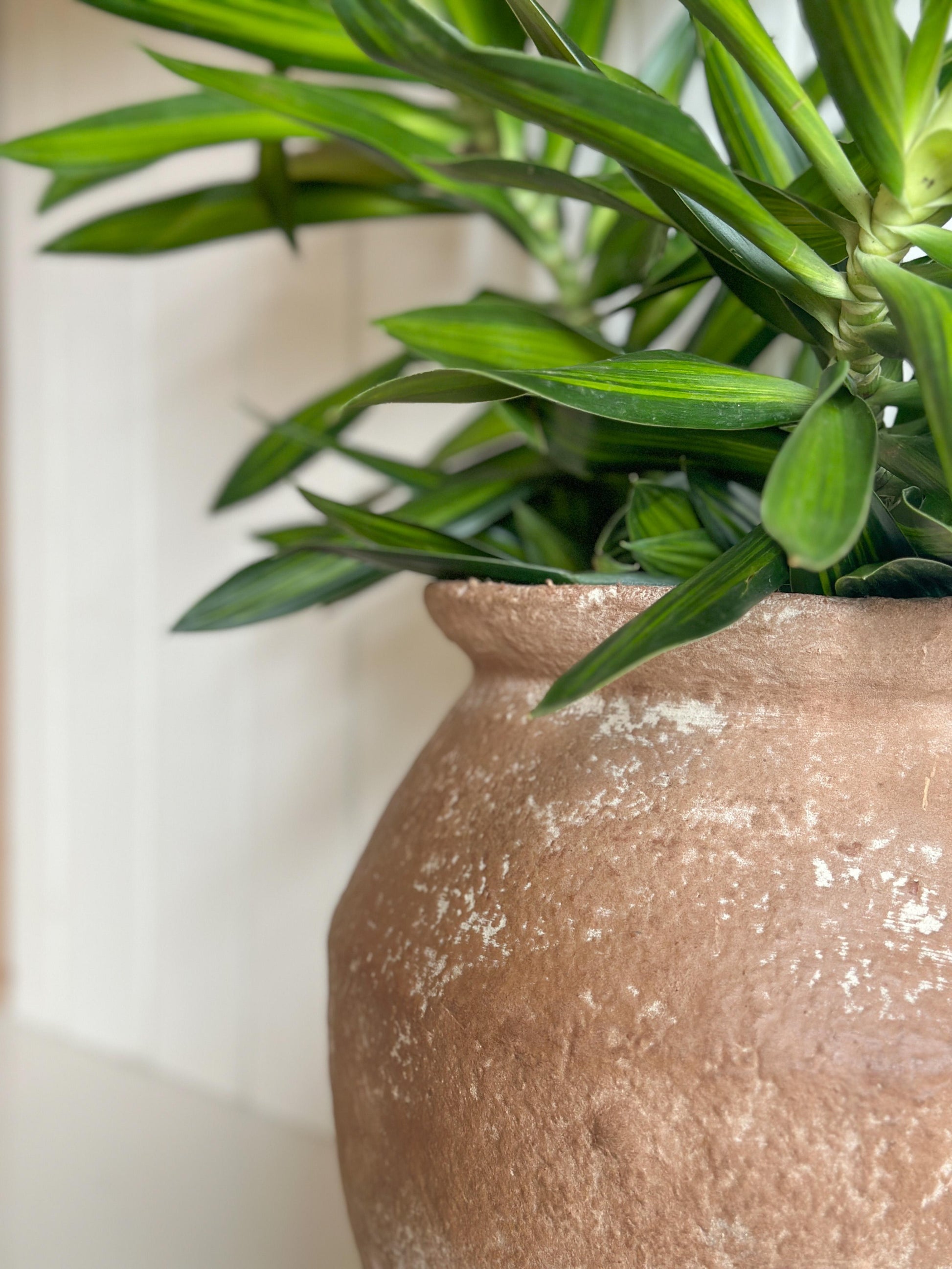 Paper mache vase for flowers