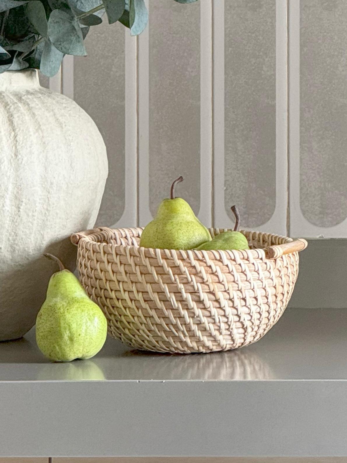 IRVING RATTAN BOWL