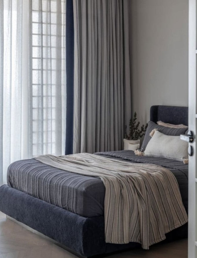 ALLEN STRIPED BEDCOVER