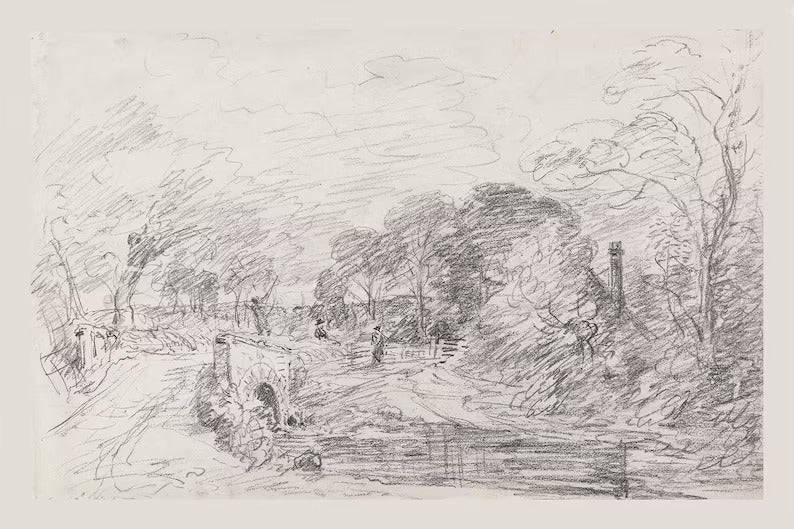 FRENCH COUNTRYSIDE SKETCH