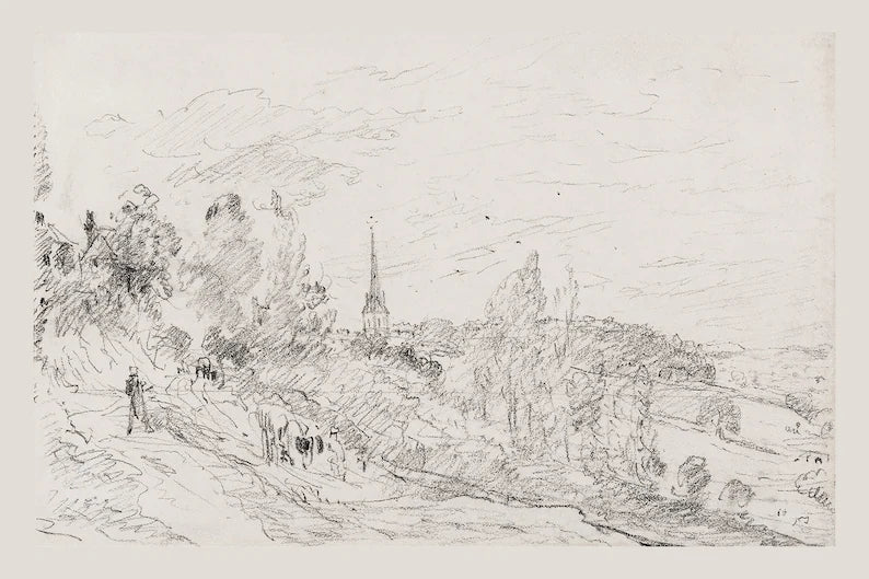 FRENCH COUNTRYSIDE SKETCH