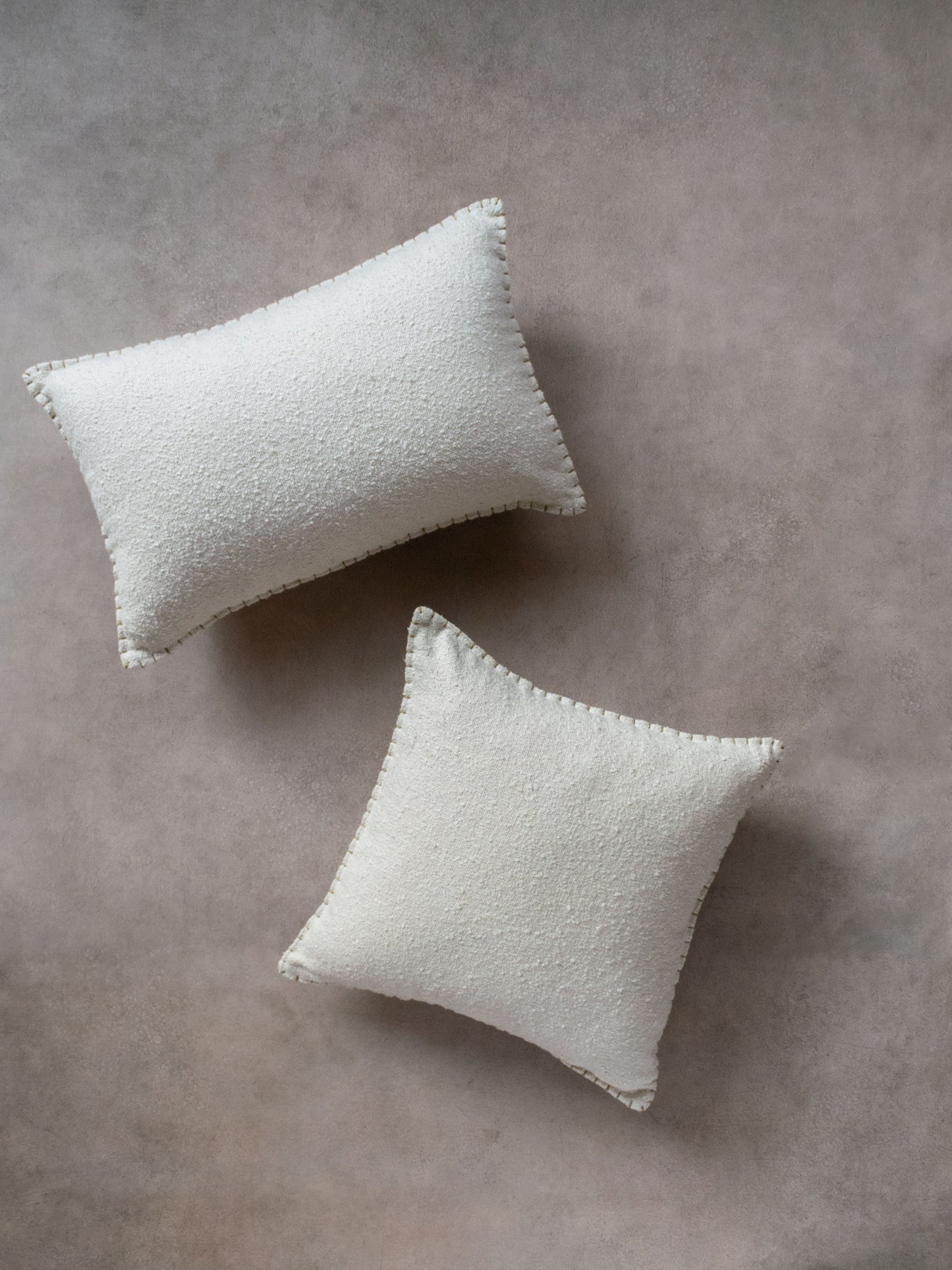 White Rectangle and Square Cushion by Altrove
