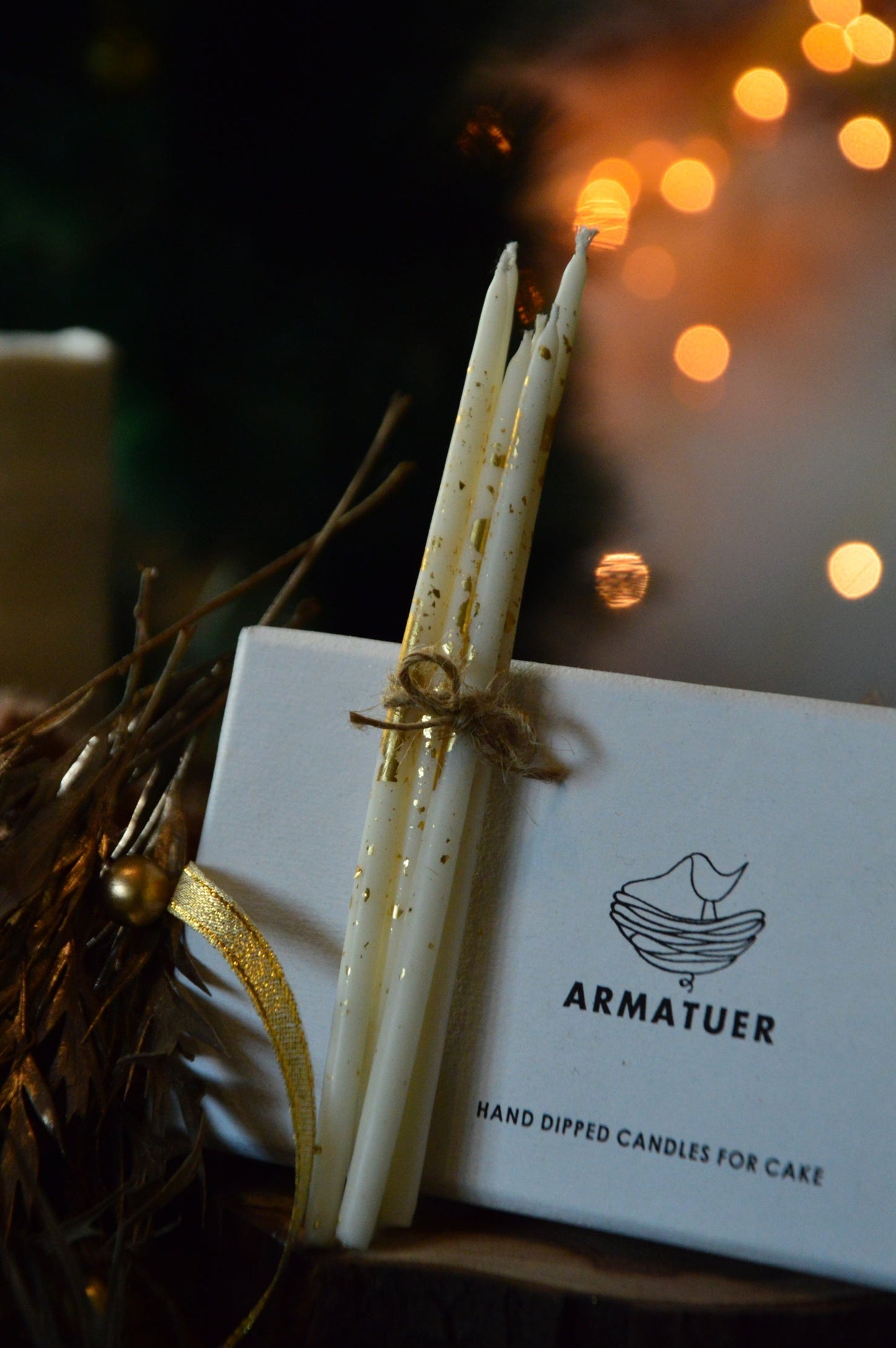 VANILLA BEAN HAND DIPPED CANDLES