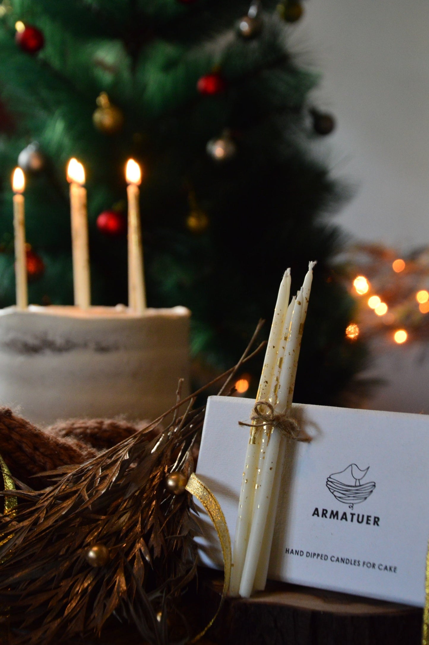 VANILLA BEAN HAND DIPPED CANDLES
