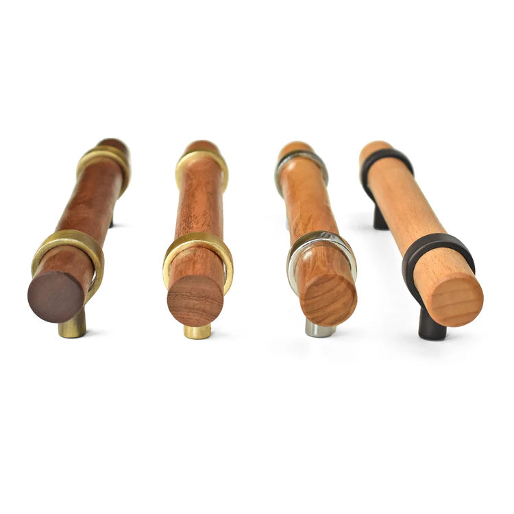 VERA NATURA ADJUSTABLE WOOD CABINET DRAWER HANDLES