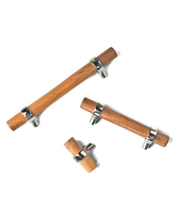 VERA NATURA ADJUSTABLE WOOD CABINET DRAWER HANDLES