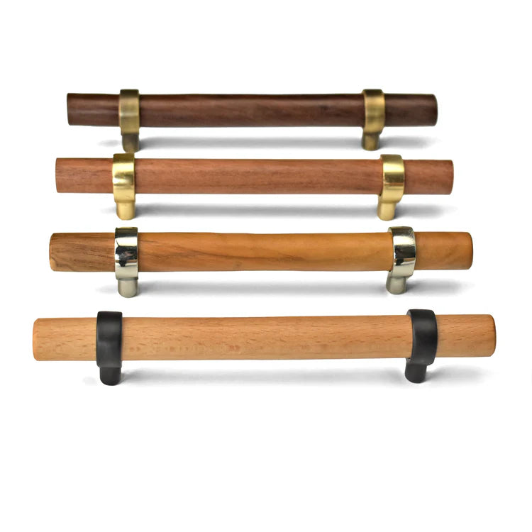 VERA NATURA ADJUSTABLE WOOD CABINET DRAWER HANDLES