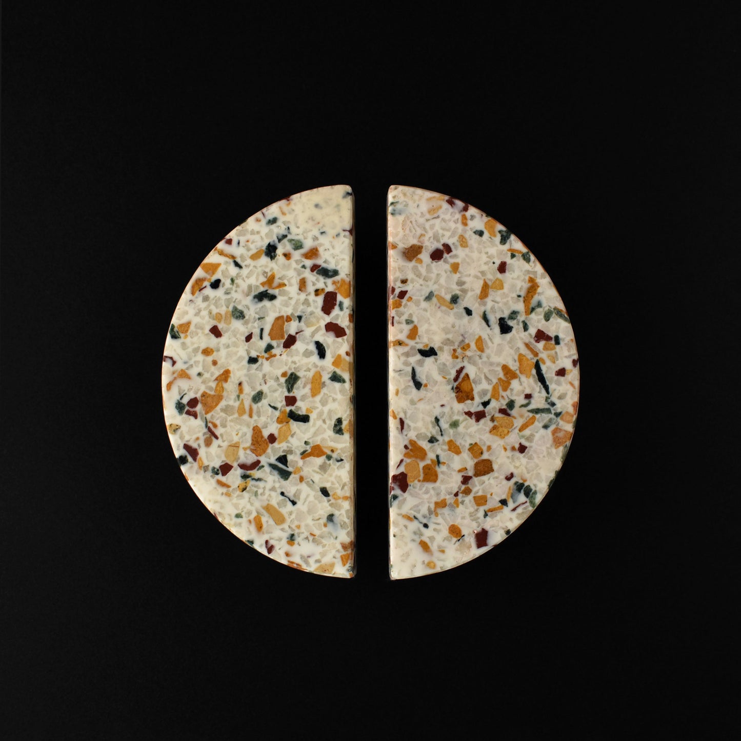 SERO HALF MOON TERRAZZO CABINET HANDLE