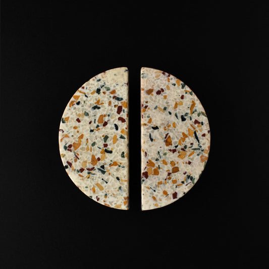 SERO HALF MOON TERRAZZO CABINET HANDLE