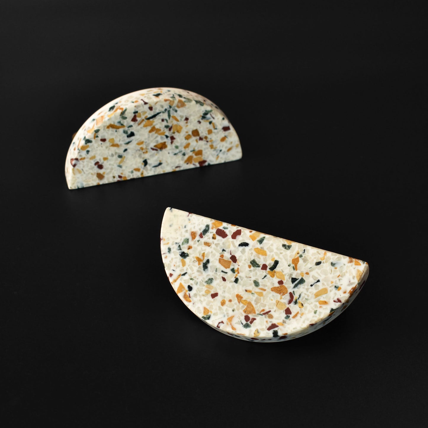 SERO HALF MOON TERRAZZO CABINET HANDLE