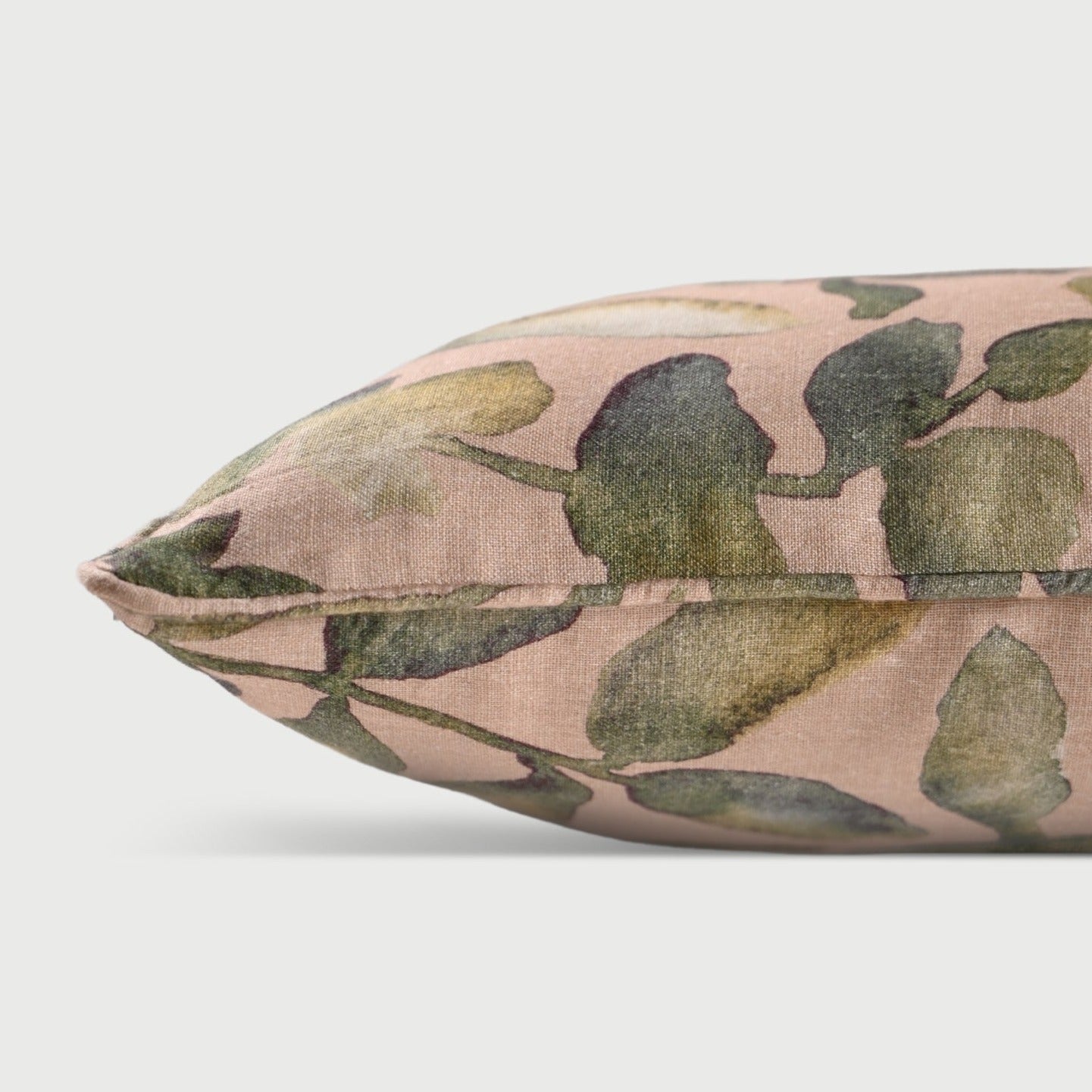 FLORA BLUSH LINEN CUSHION COVER