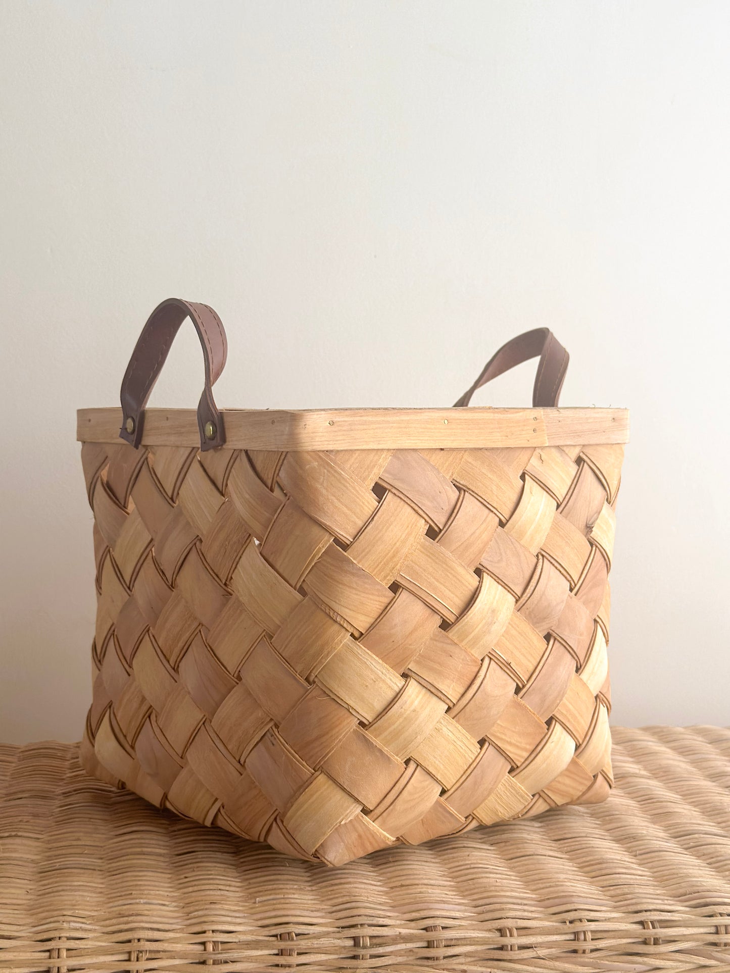RATTAN STORAGE BASKET