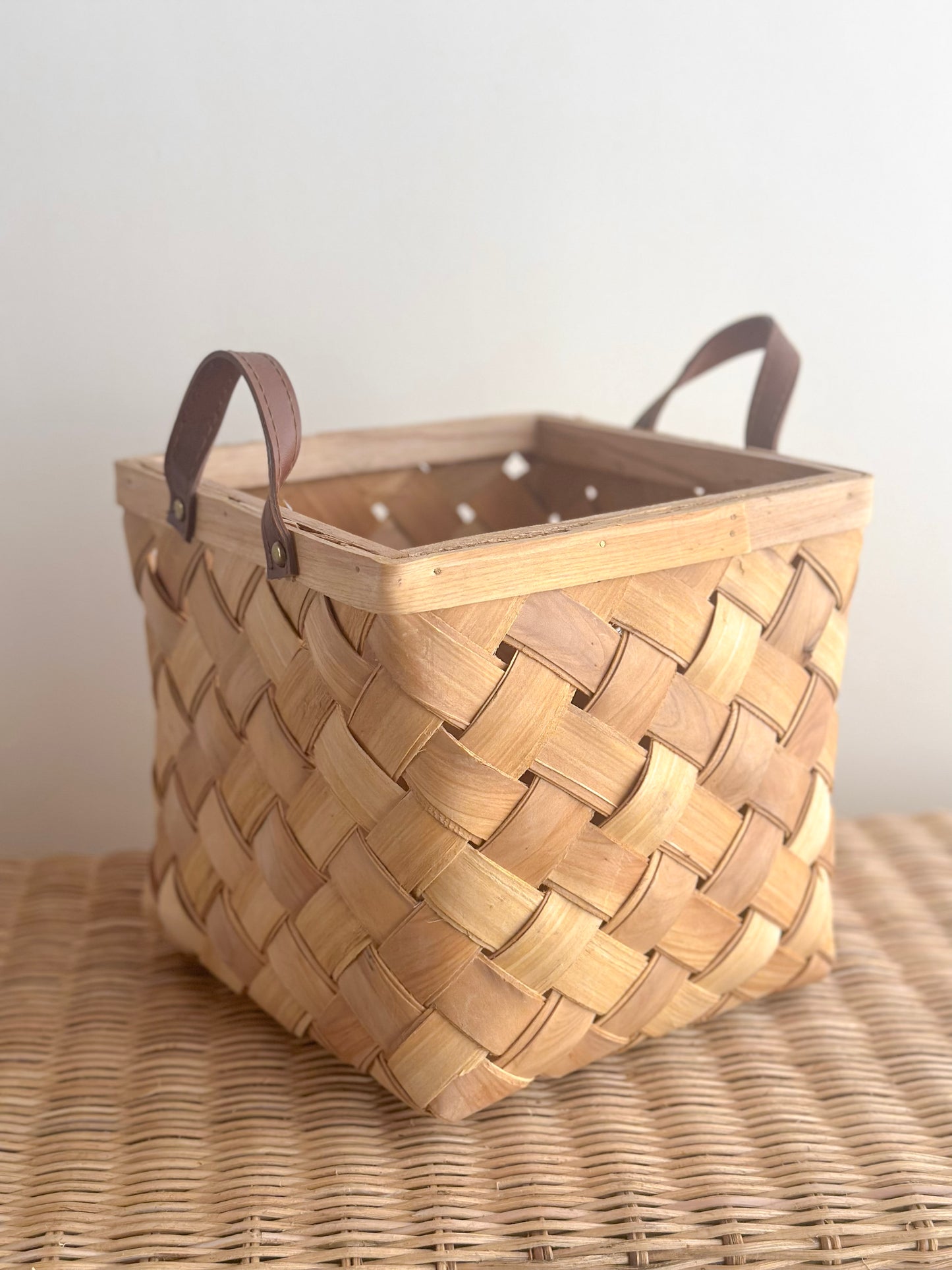 RATTAN STORAGE BASKET