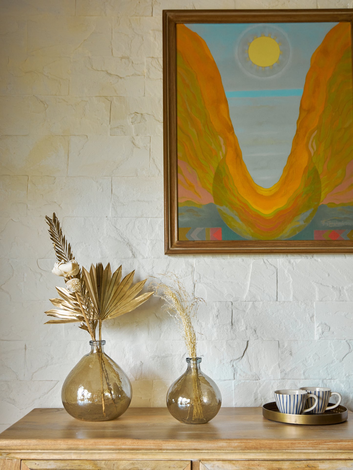 MOON GLASS VASE