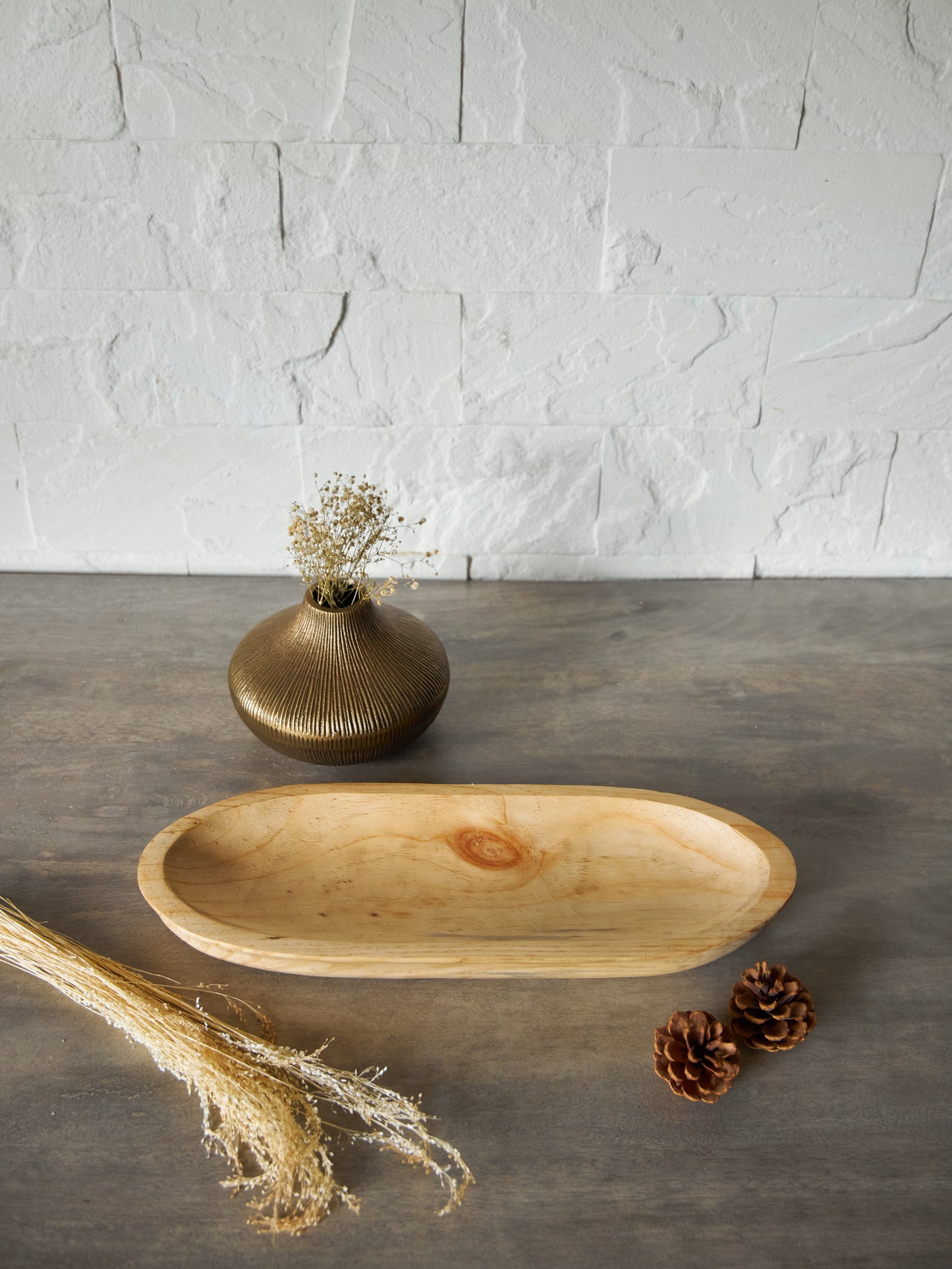 WOODEN BOAT TRAY - LIGHT