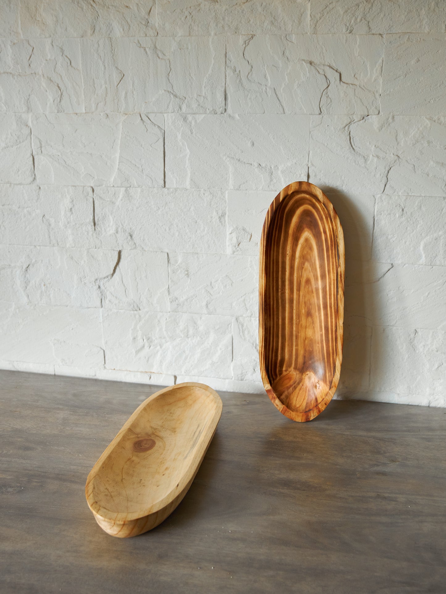 WOODEN BOAT TRAY - LIGHT