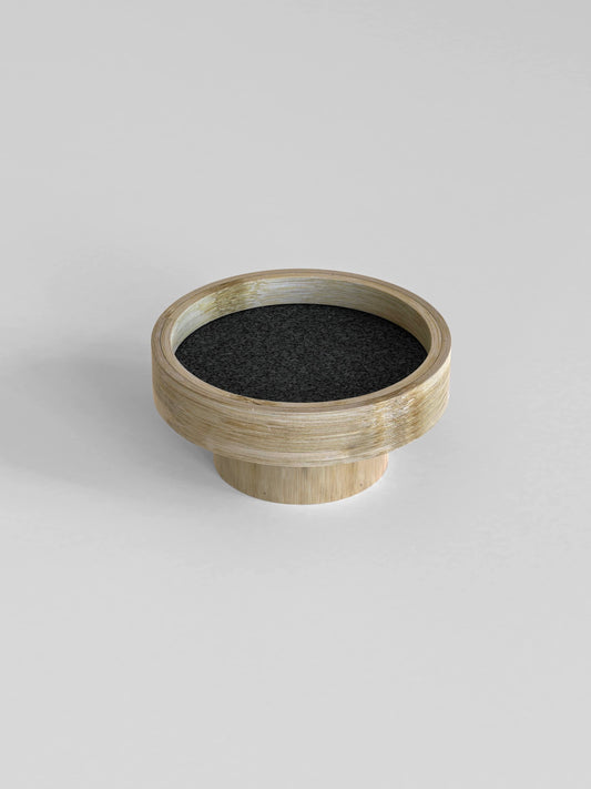 PODIUM TRAY ROUND SMALL- BLACK