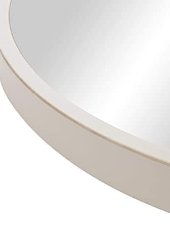 WHITE ROUND MIRROR