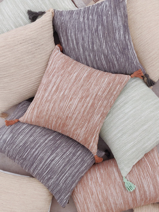 Square Cushion Cover with Tassles