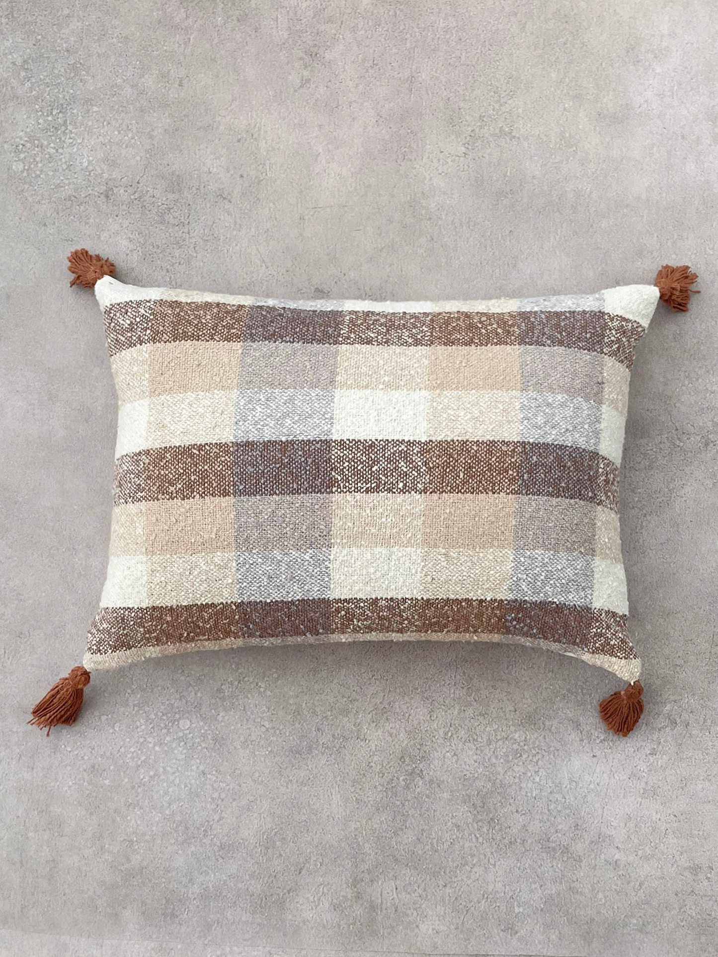 Rectangle Checks Cushion by Altrove