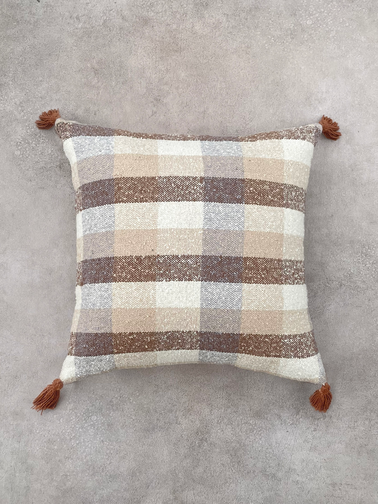 Rustic Square Checks Cushion