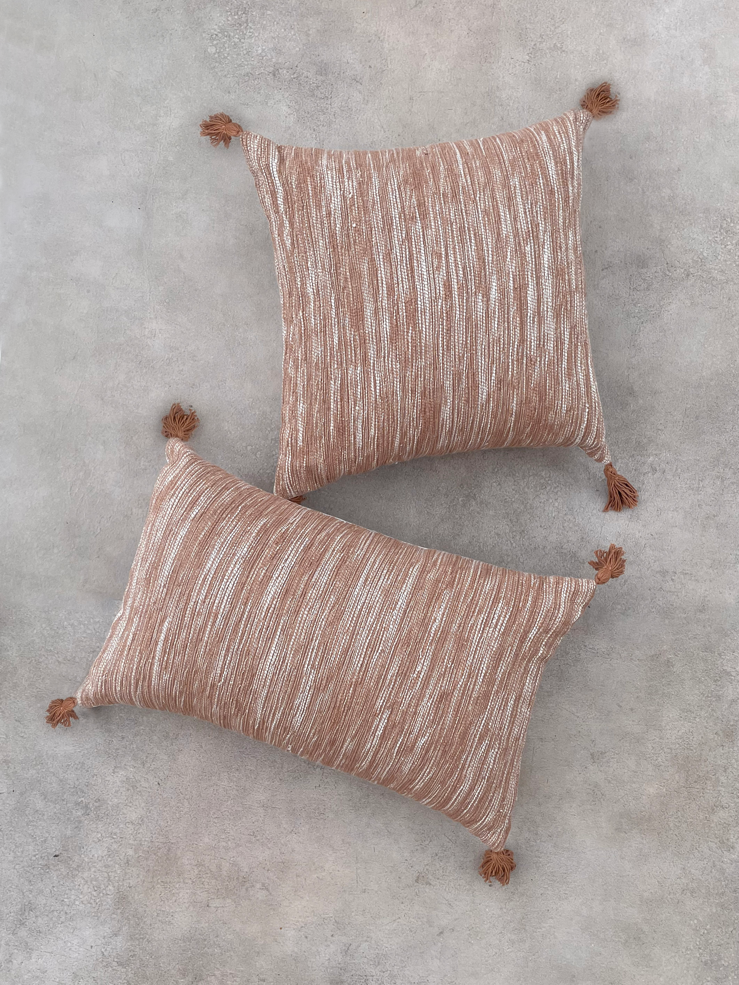 Rustic Red Cushion Cover with Tassels